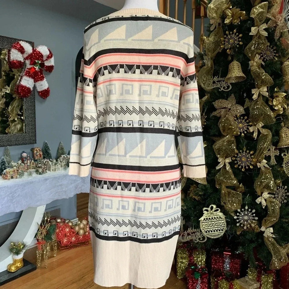 Cloud Chaser Pattern Sweater Dress - Picture 5 of 8
